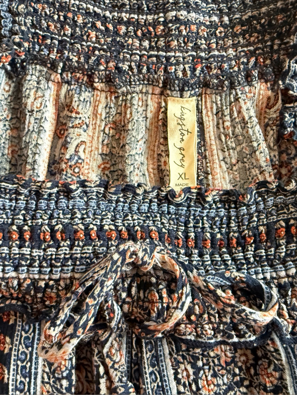 Kingston multi colored boho Patterned Wide-Leg Pants - Picture 5 of 7